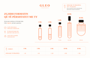 Formatet e decanteve Gleo Fragrance dhe numri i sprucimeve